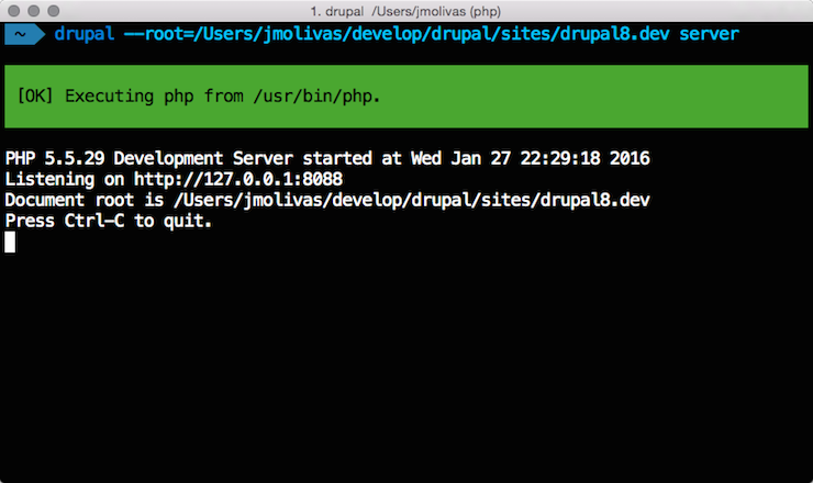 Drupal Console server command