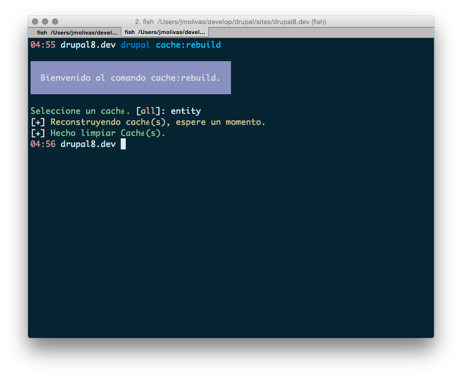The Drupal Console is multilingual